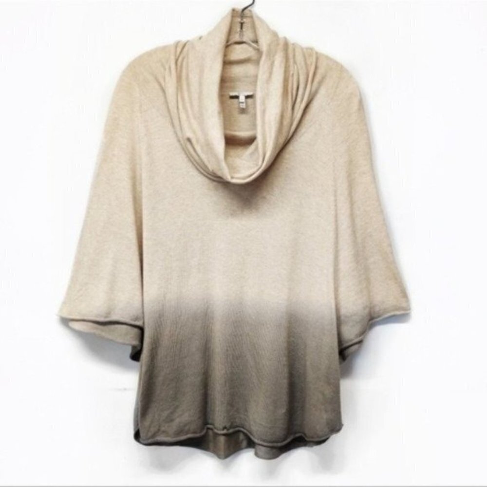 Joie Celia Cowl Neck Dip Dye Ombre Sweater Small